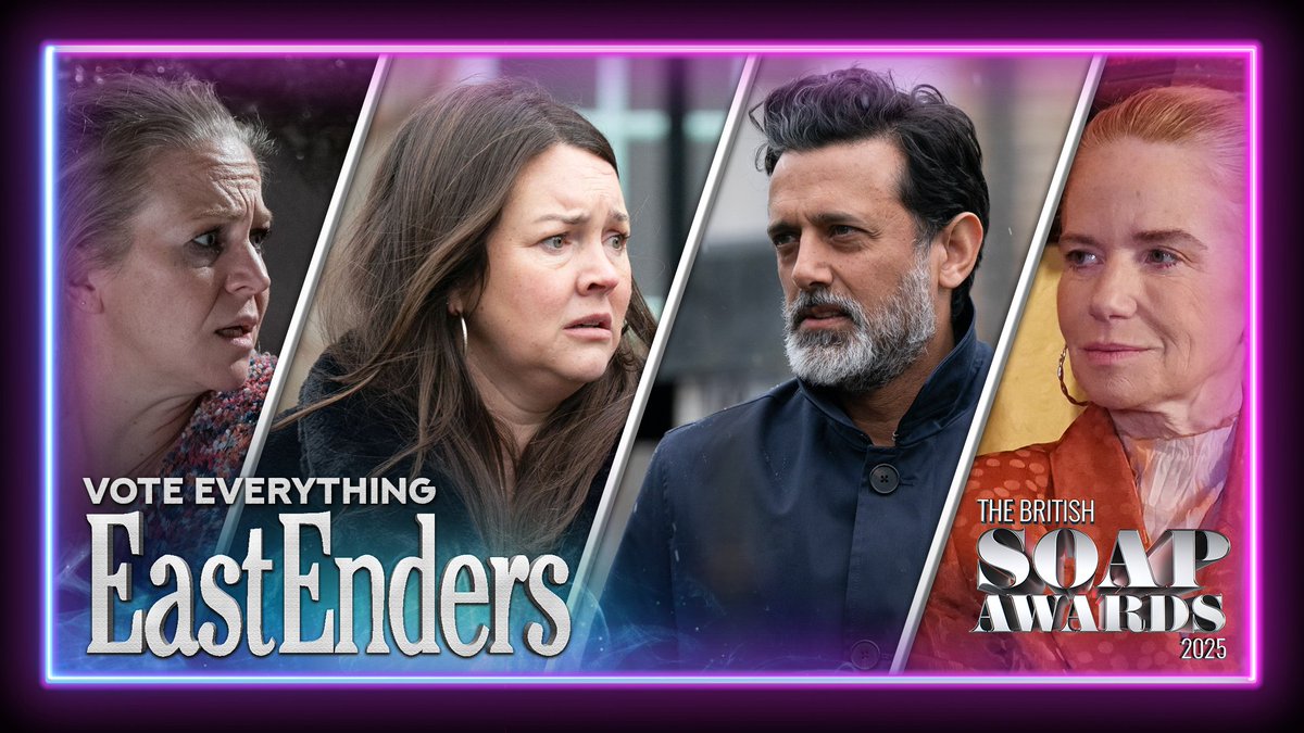 There’s still time to vote for everything #EastEnders at The British Soap Awards 2025! Head here to show your support! 🏆 #TheBritishSoapAwards