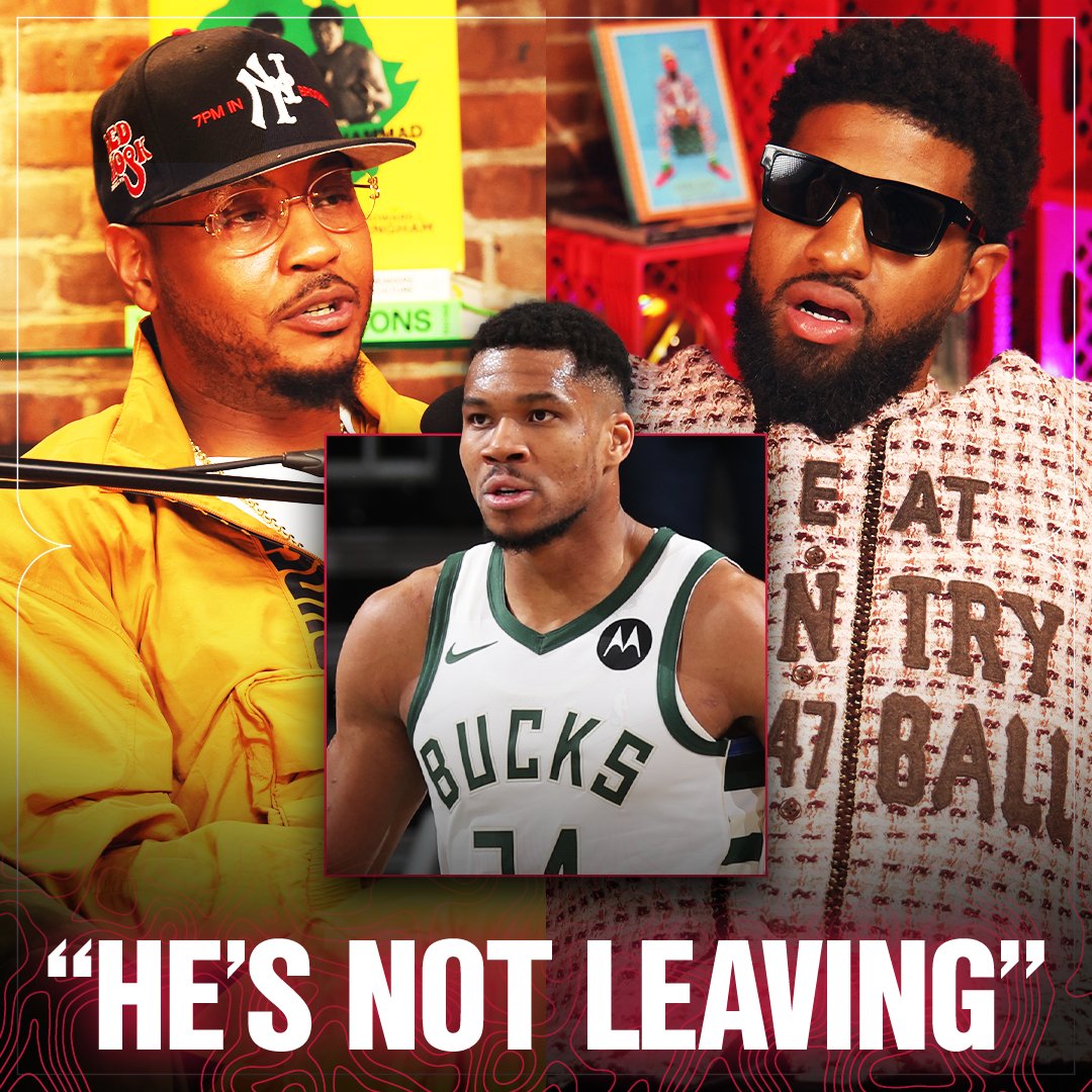 Melo and PG believe Giannis is staying in Milwaukee 💯🦌 “He ain’t going nowhere… Giannis built Milwaukee” “It’s a legacy thing, with Giannis and Milwaukee, I don’t think he wants to leave” (Podcast P with Paul George)