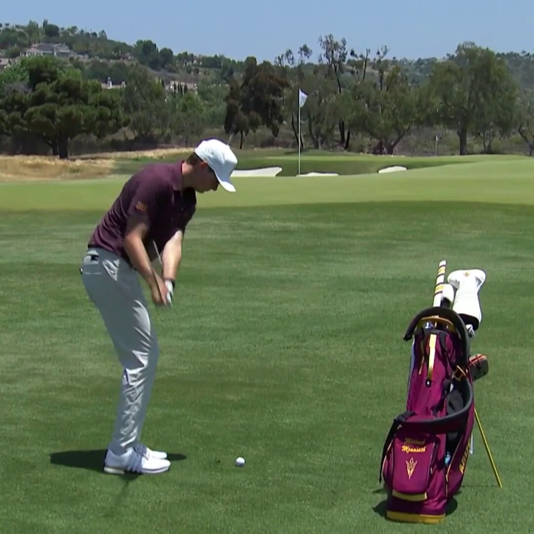 ICE IN HIS VEINS! 🥶🎯 @SunDevilMGolf Michael Mjaaseth HOLES OUT to send the match to the 20th hole! 📺 Golf Channel | #NCAAGolf