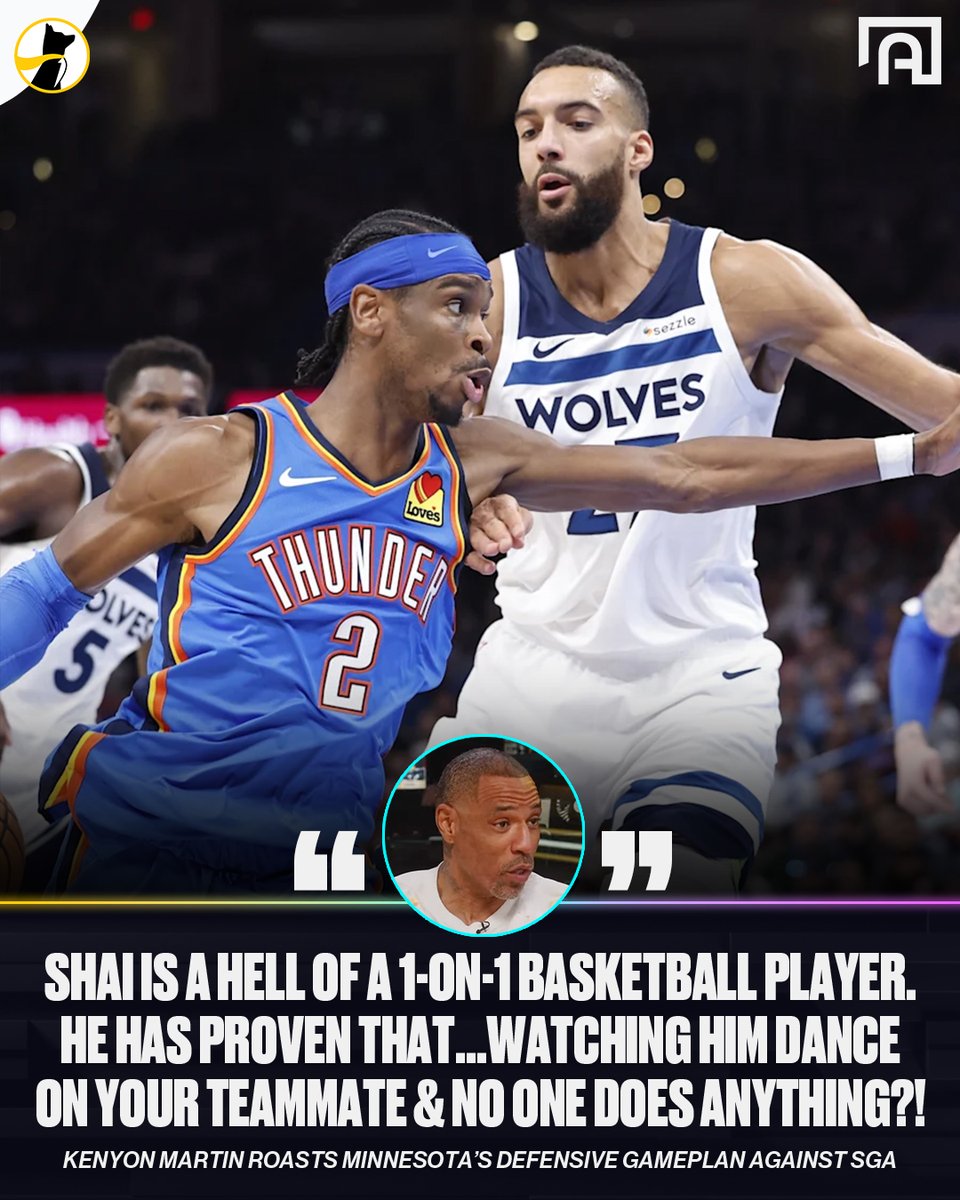 Rudy Gobert is on an island against SGA & the T-Wolves refuse to adjust ๐ซ
