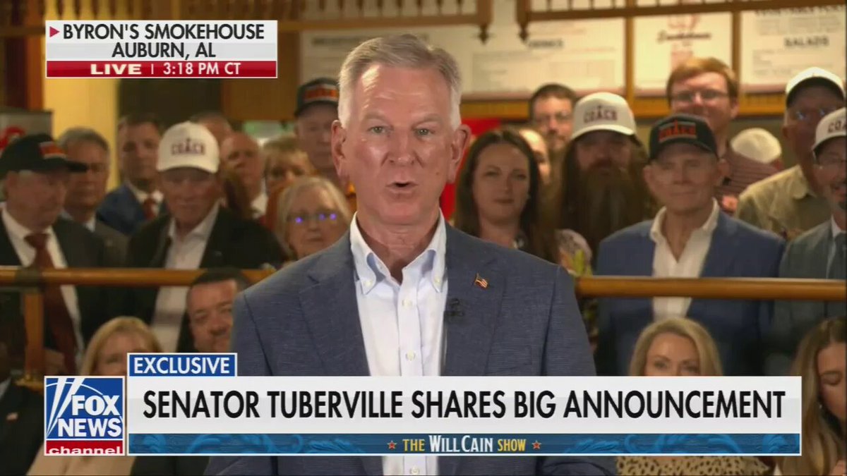 Tuberville: Today, I will announce that I will be the future governor of the great state of Alabama