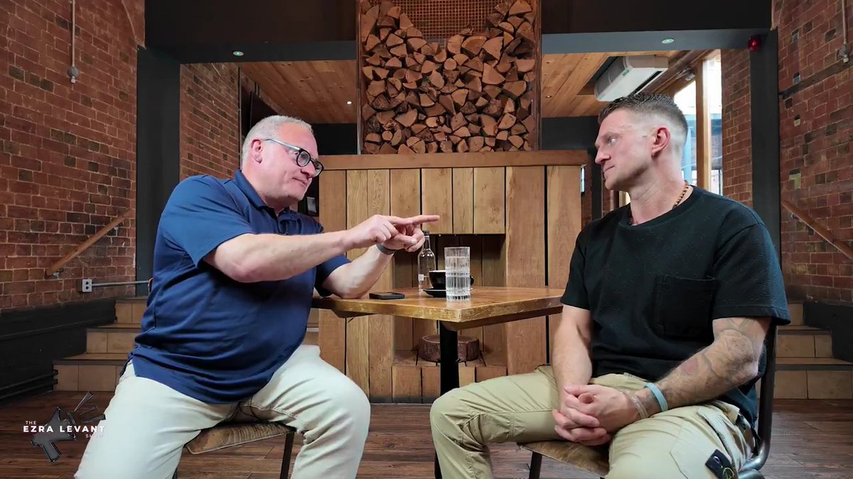 WATCH: Tommy Robinson (Tommy Robinson 🇬🇧) speaks with @EzraLevant about his documentary exposing government corruption following his release from solitary confinement at a notorious British prison.