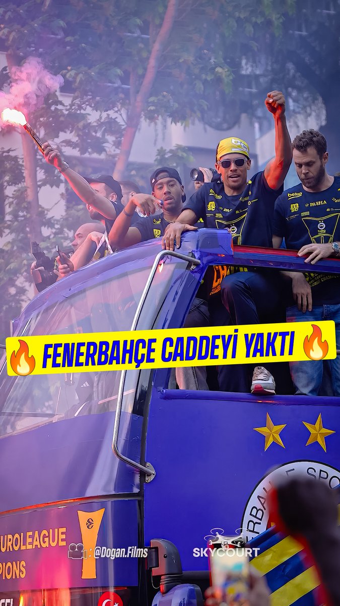 🏆 Fenerbahçe taraftarı, Euroleague şampiyonluk kutlamasında Bağdat Caddesi’ni ateşe verdi! 🔥 🔥