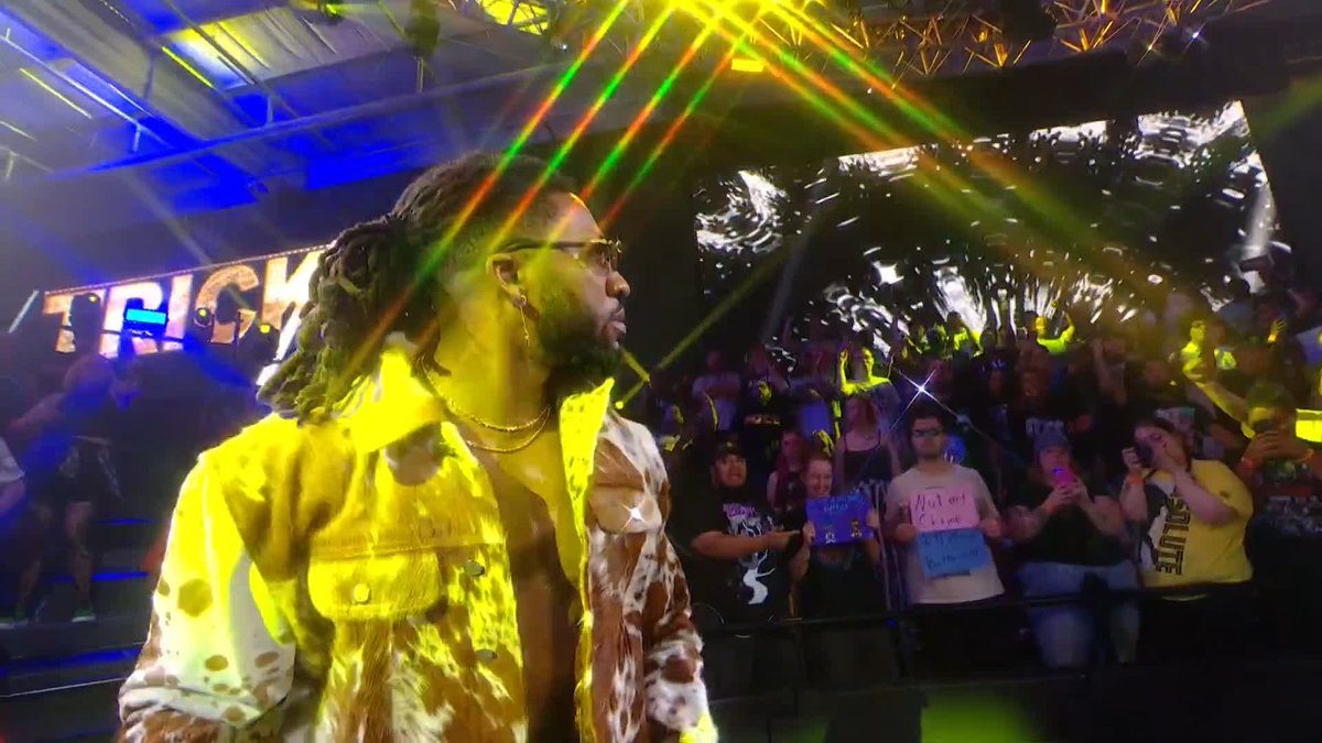 HE'S. HERE. The brand-new TNA Wrestling World Champion Trick Williams has arrived! ๐ #WWENXT