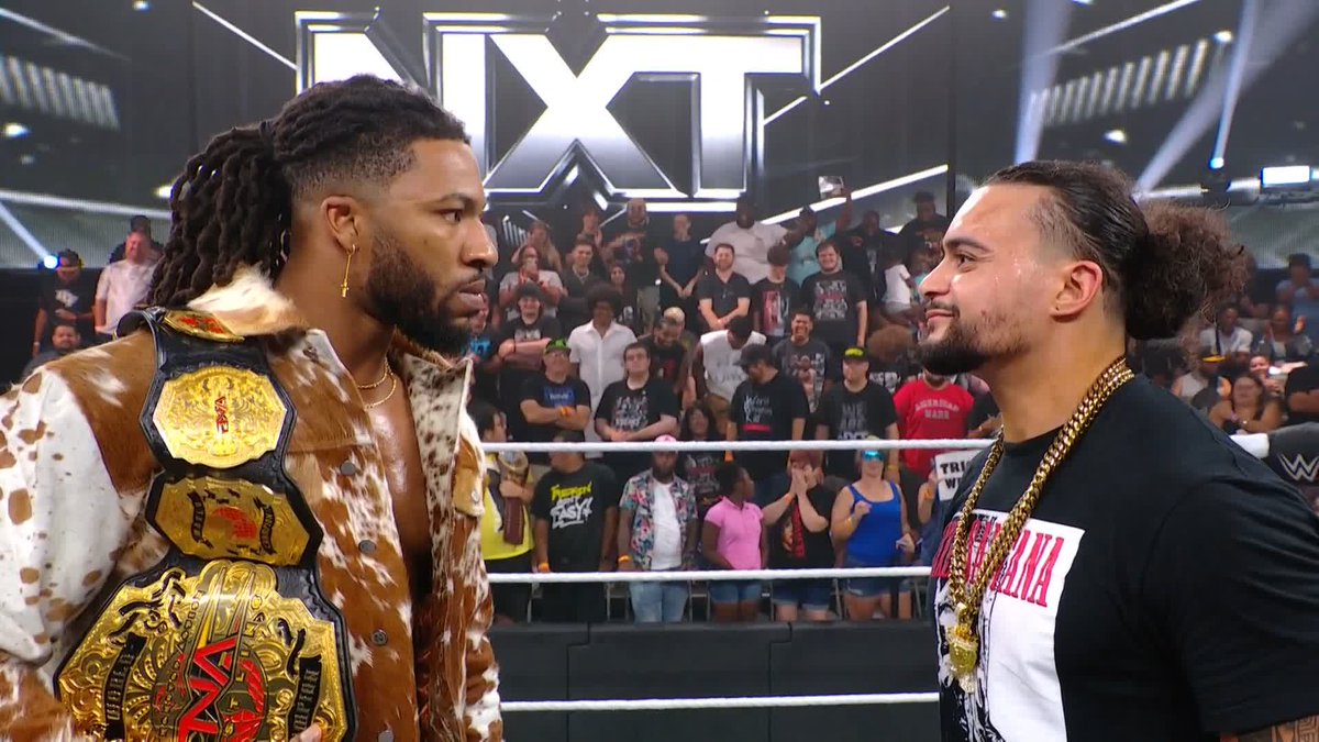 WOAH! 😱 TNA Wrestling Director of Authority Santino Marella just announced that Trick Williams will defend the TNA World Title against Mike SANTANA🇵🇷 NEXT WEEK! #WWENXT