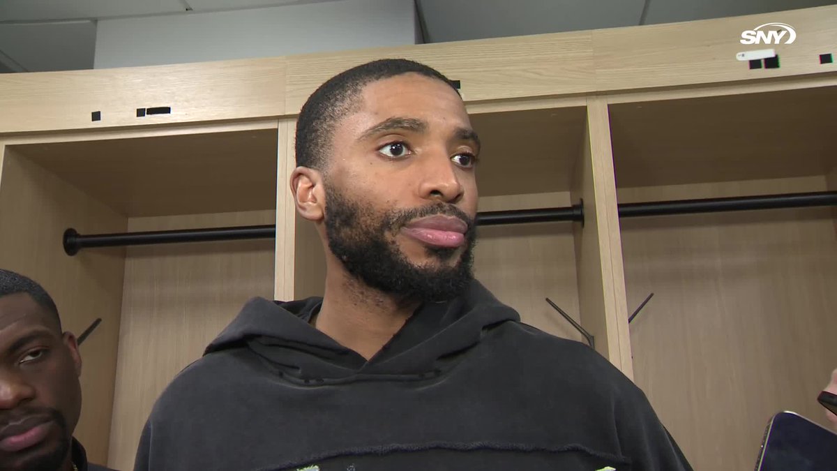 "I think I had three of them, just bad turnovers. A team that plays that fast, you can't give them transition looks like that" Mikal Bridges was asked about the Knicks' turnovers tonight: