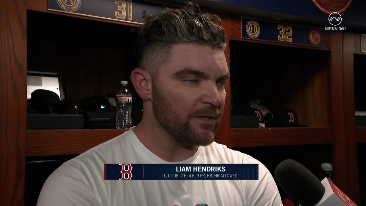 Liam Hendriks was hard on himself after the loss to the Brewers 🎙️ "[The bullpen] threw what? Six fantastic innings until I decided to go out there and ruin it."