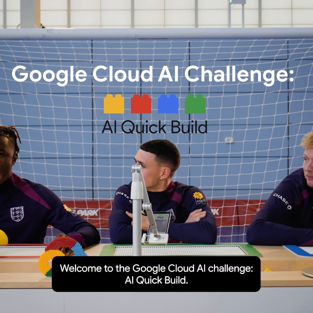 Three England players Phil Foden, Ebere and Aaron race against the clock in our AI Quick Build Challenge! Who will Gemini crown the winner? 🏆
