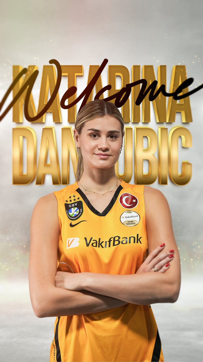 🎙️ Katarina Dangubic: "Vakıfbank'ın bir parçası olmak bir onur. Voleybola yeni başlamış ya da profesyonel olarak oynayan her kadının hayali burada bir gün oynayabilmektir. Ve benim hayalim gerçekleşti."