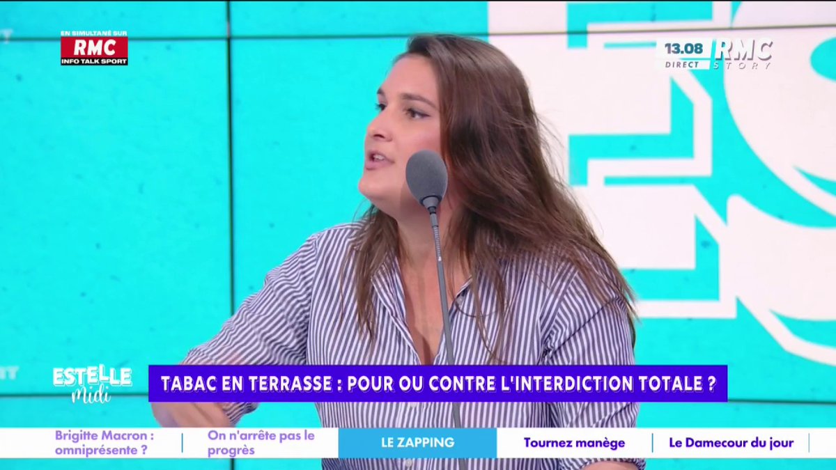🚬 Tabac en terrasse : pour l'interdiction totale ? 🎙️ Juliette Briens : "Déjà qu'on les paie à 15 balles les paquets, on met des sous dans la caisse de l'État, vous devriez dire merci ! On crève tôt, on reste pas retraités jusqu'à 90 ans à poncer la retraite !" #EstelleMidi