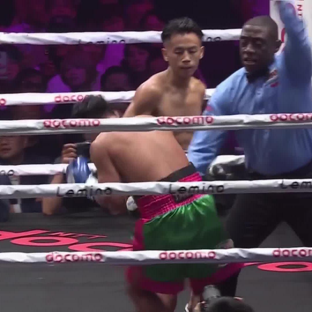 DONE IN ONE 🤯 Yoshiki Takei retains his WBO World Bantamweight Title with a savage first round finish 🔥 #RikiishiNunez | Live NOW on DAZN