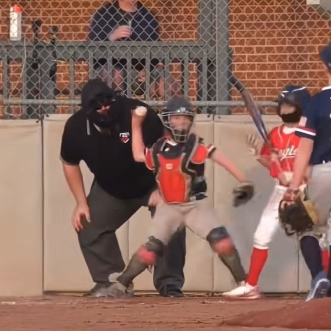 The umpire called batters interference on this play. Did he make the correct call? 🤔