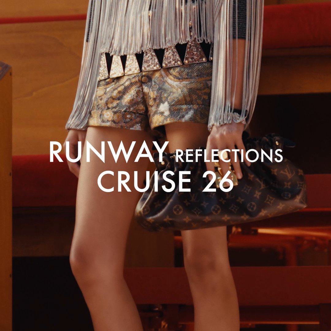 Runway Reflections: Tales from Avignon. Exclusively on YouTube, June 7th. Five acts stepping into the hidden realms backstage at the #LVCRUISE26 show — a glimpse into the making of #NicolasGhesquiere’s modern fairytale with presenter Tuba Avalon, House Ambassador Felix, Friends of the House Justine Triet, Noémie Merlant, Marina Foïs, and more. Watch the full film at #LouisVuitton