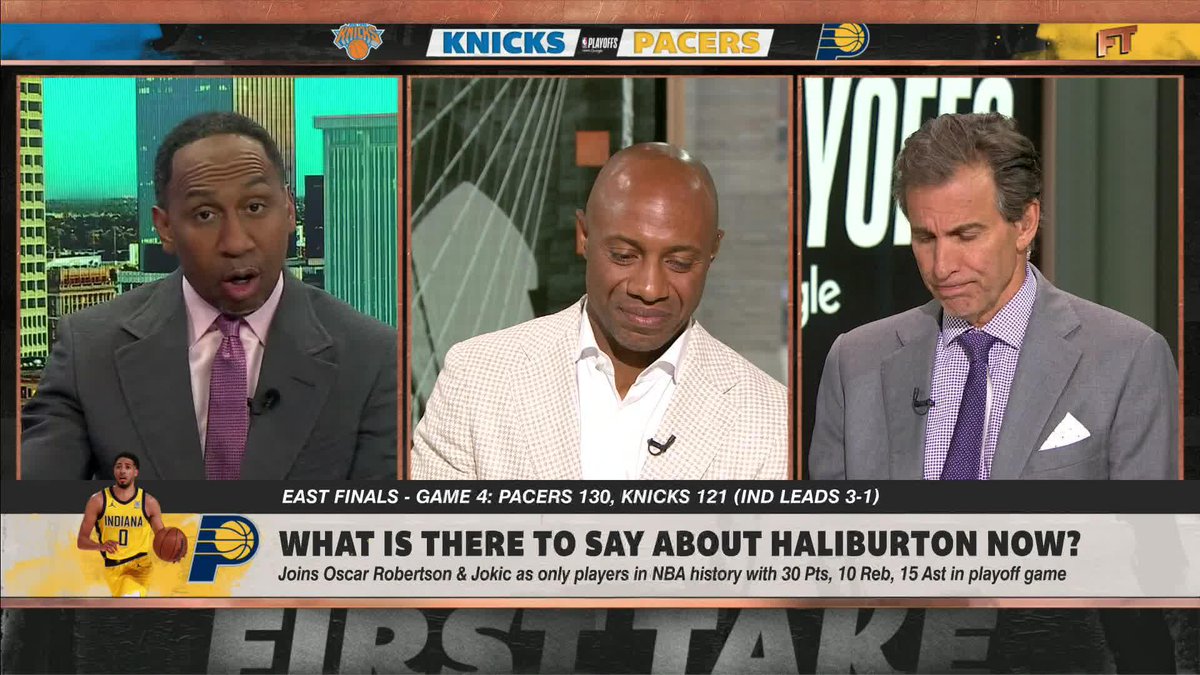 Stephen A. Smith still isn’t ready to call Tyrese Haliburton a ‘superstar’ “I need to see more consistency before I give him that kind of label.” (🎥 First Take )