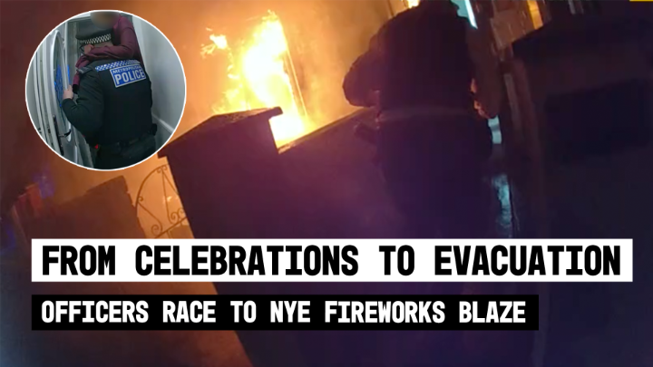 On New Year's Eve, officers ran toward a rapidly spreading fire sparked by fireworks. They cleared the area and evacuated homes within minutes, allowing the London Fire Brigade to bring the blaze under control. No one was harmed thanks to their quick, fearless response.