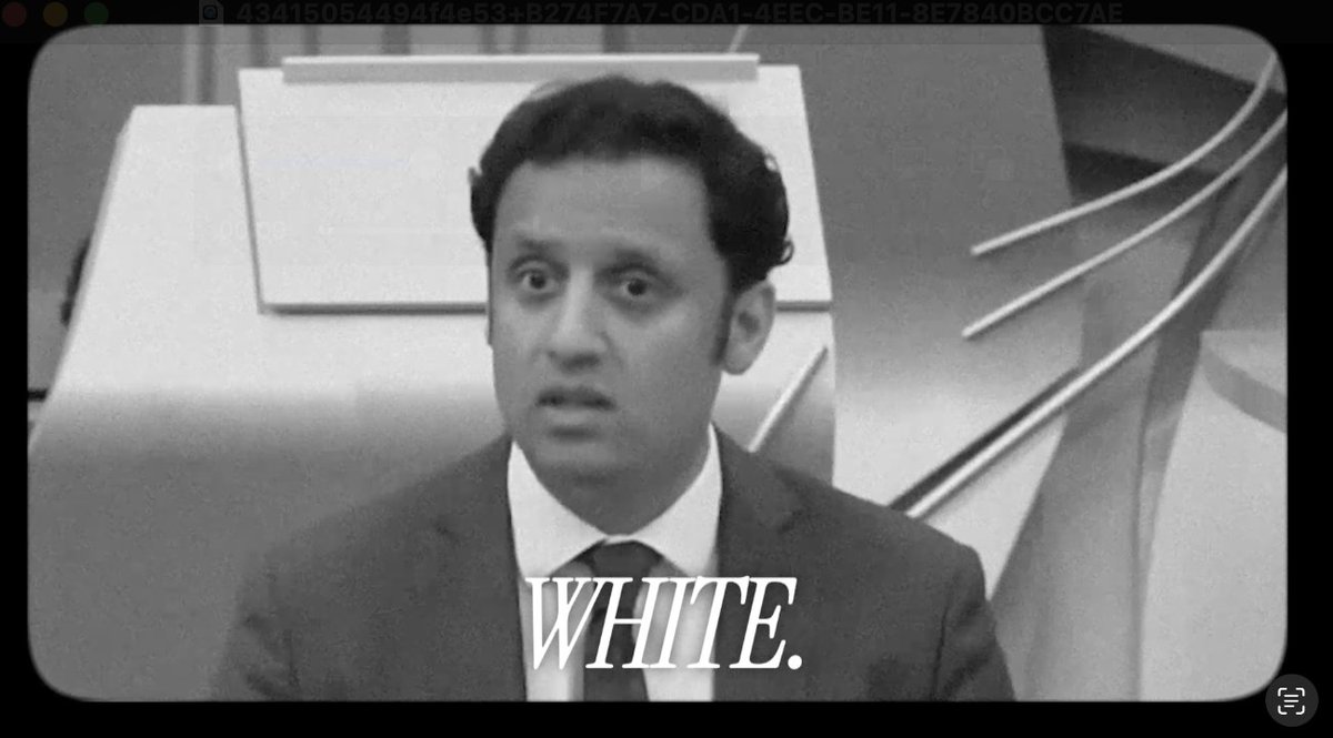 Anas Sarwar is the one obsessed about race.