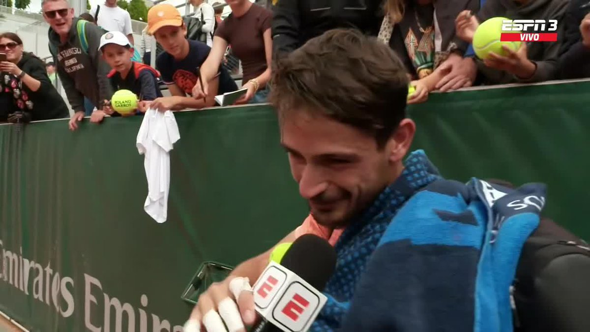 Un hombre enamorado en la ciudad del amor. 😍 #RolandGarros Nano