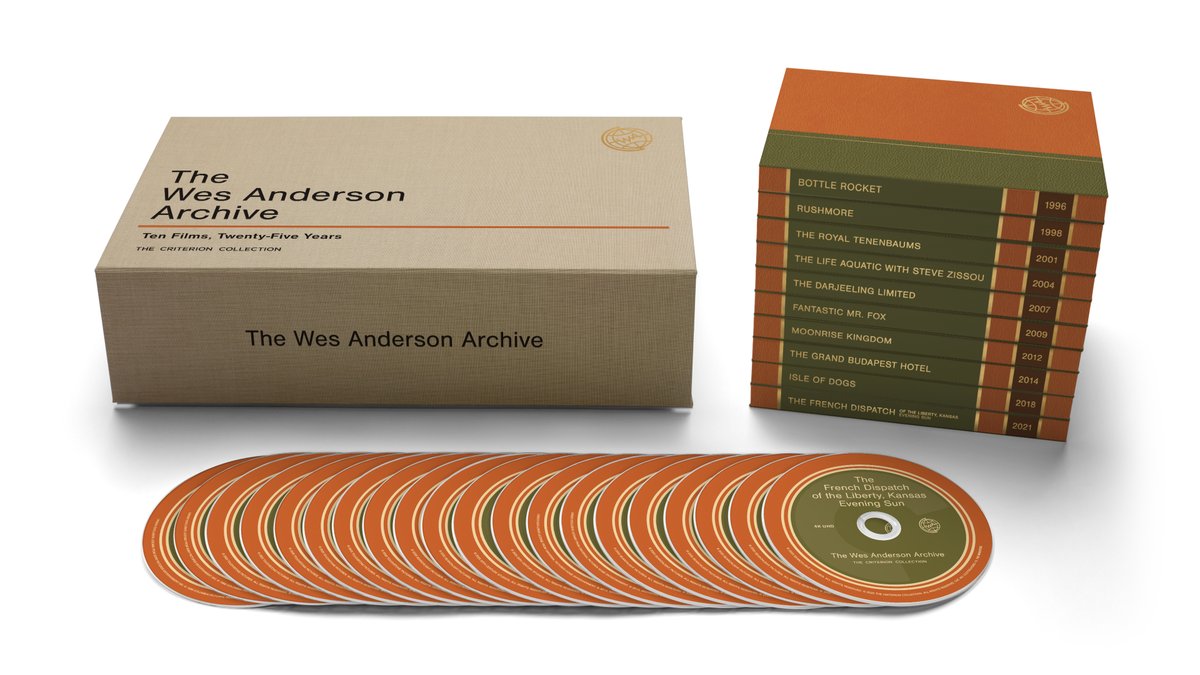 ✨Announcing THE WES ANDERSON ARCHIVE IN 4K: TEN FILMS, TWENTY-FIVE YEARS✨ Coming to Criterion in September!