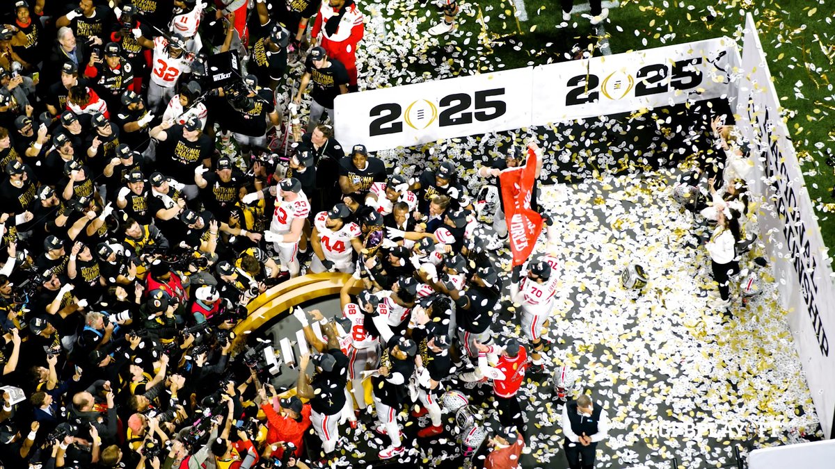 As the 2024-25 academic year nears its close, we’re rewinding a unforgettable season that included the first 12-team College Football Playoff and culminated in a national championship game between Ohio State Football and Notre Dame Football. Join us as we take a look back! #CFBPlayoff 🏈🏆