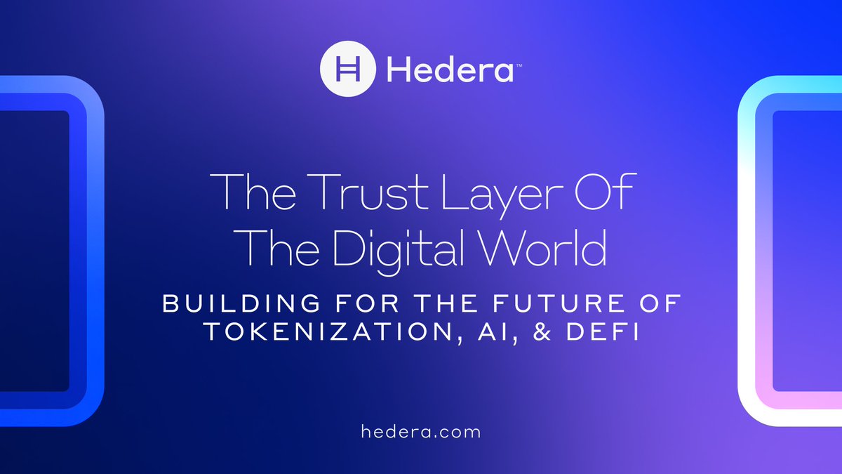 Hedera is the leading decentralized network for the next generation of digital innovation. Built for speed, security, and sustainability, Hedera is trusted by global enterprises and web3 projects alike—powering everything from tokenized assets to AI data integrity.