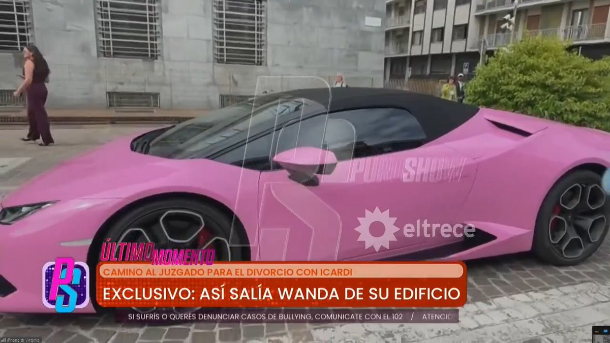 "Lamborghini": Por la llegada de Wanda Nara a la audiencia para su divorcio de Mauro Icardi en Milan