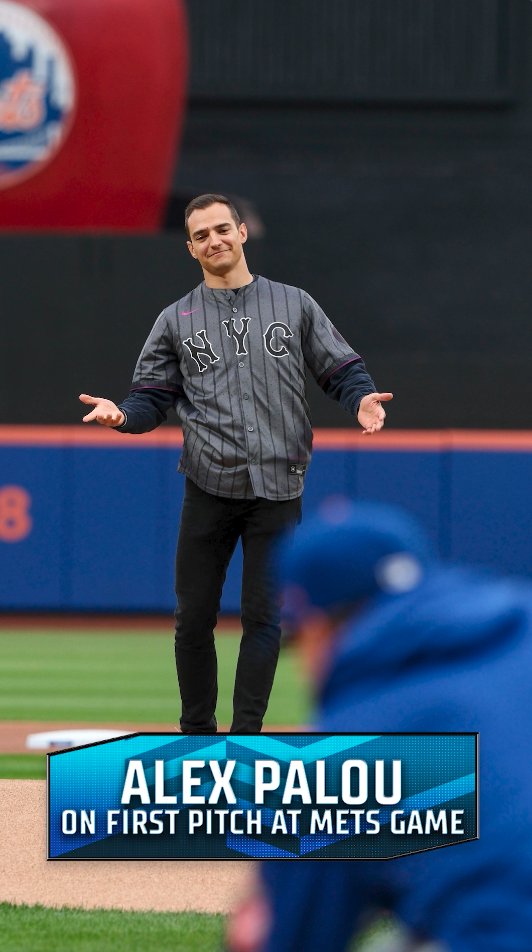 ⚾️ "That was not good." #Indy500 champion Alex Palou Montalbo on throwing out the first pitch at the New York Mets game. @BobPockrass | @MLBonFOX