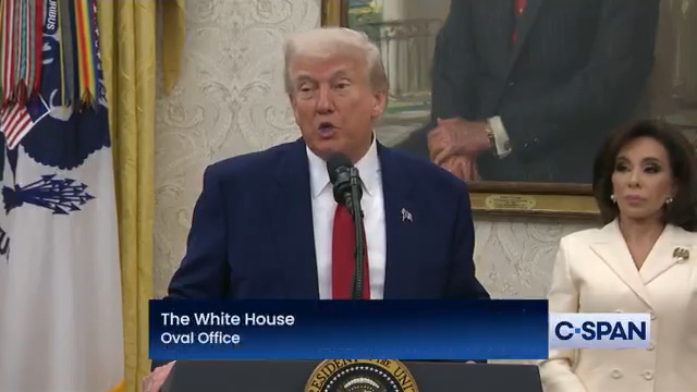 Reporter: Do you believe that Putin actually wants to end the war? Trump: “I can’t tell you that, but I’ll let you know in about two weeks.” (Trump has been saying “in two weeks” for the past three months.)