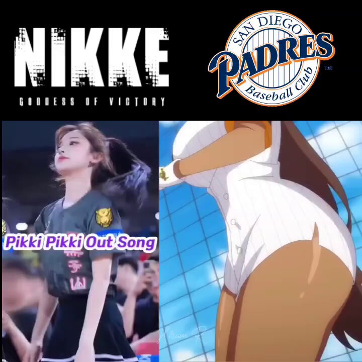 Por si se lo preguntaban, el bailecito de Noir viene del que popularizaron las animadoras del béisbol en Corea del Sur. Un ejemplo son las de los Tigers, que lo hacían cuando ponchaban al bateador rival Créditos a Olvera rivera Jared del grupo Nikke LATINO #NIKKE