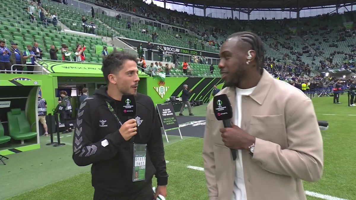 "We are ready for this moment" 👊 Michail Antonio speaks to his former West Ham United team-mate, and current Real Betis star, Pablo Fornals, on their time together and the feeling in the Betis dressing room ahead of tonight's huge game. 📺 TNT Sports & discovery+ UK