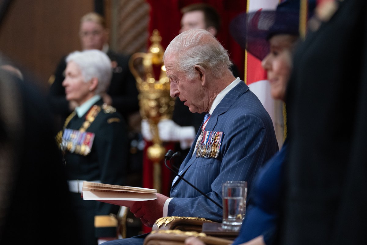 Yesterday, His Majesty King Charles III opened a new session of Parliament, nearly 70 years since Queen Elizabeth II first delivered the Speech from the Throne. Watch the full Speech: #ThroneSpeech