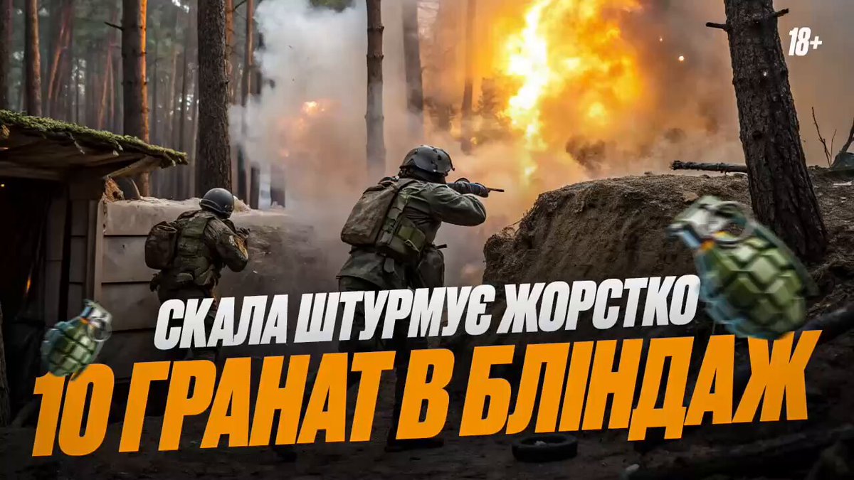 💣👀 The "SKALA" regiment fiercely attacked the positions of the occupiers, pelting the dugouts with grenades.