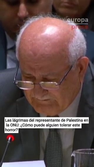 Las lágrimas del representante de Palestina en la ONU: ¿Cómo puede alguien tolerar este horror?