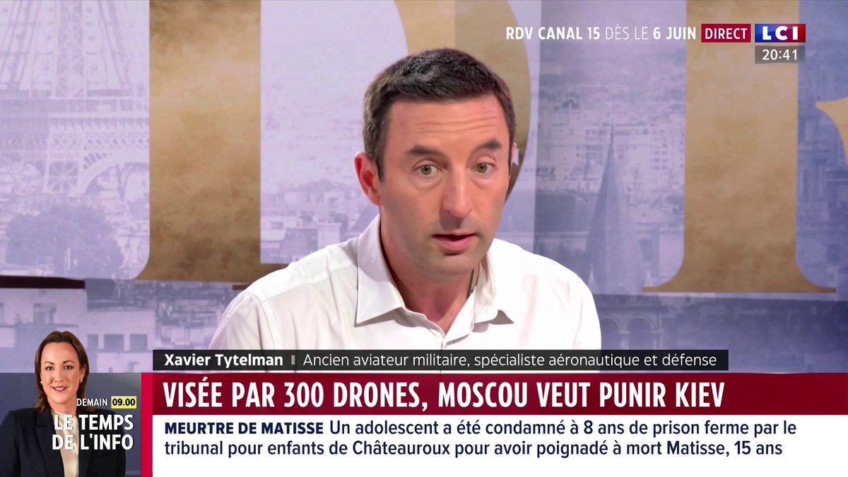 🗣️ "Aujourd'hui, l'Ukraine est beaucoup plus capable que nous de se défendre" affirme Xavier Tytelman (Xavier Tytelman) spécialiste aéronautique et défense ▶️ Darius Rochebin