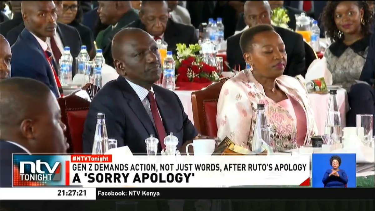A 'Sorry Apology': An American pastor tells Kenya’s top leaders the one thing Gen Zs have been demanding for months - 'Say sorry and mean it!' Was President Ruto's rare apology honest or just a force sorry? #NTVTonight Number8, the poet Michelle Ngele-Odhiambo