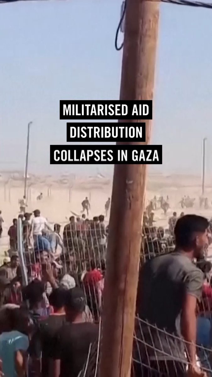 Thousands of starved Palestinians desperately sought food and supplies as a result of the government of Israel’s calculated policy to use starvation as a weapon of war. Any aid program must respect the dignity, safety and protection of the civilian population.