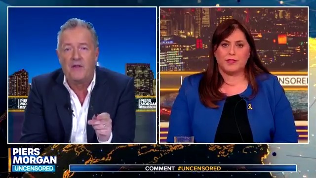 "Let the journalists in!" Piers Morgan challenges Israeli ambassador Tzipi Hotovely over the banning of international media in Gaza. Watch more 👇 📺 Piers Morgan | Tzipi Hotovely