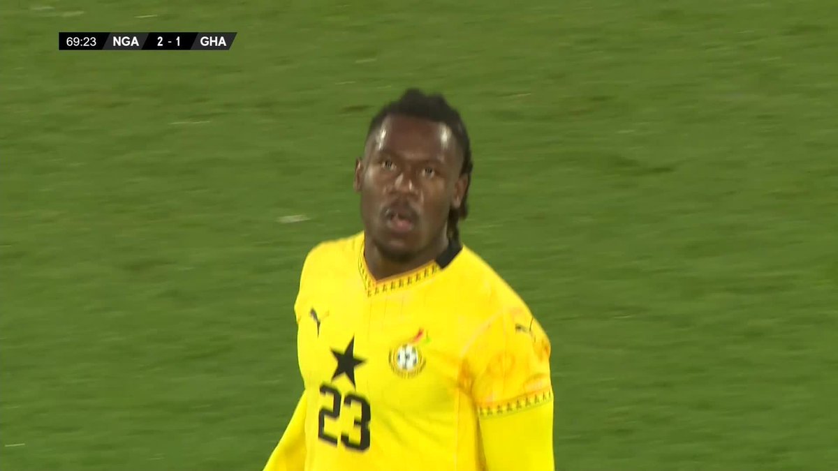 Brandon Thomas-Asante gets Ghana back in it against Nigeria! 🇬🇭 A first international goal for the Coventry City man 👏