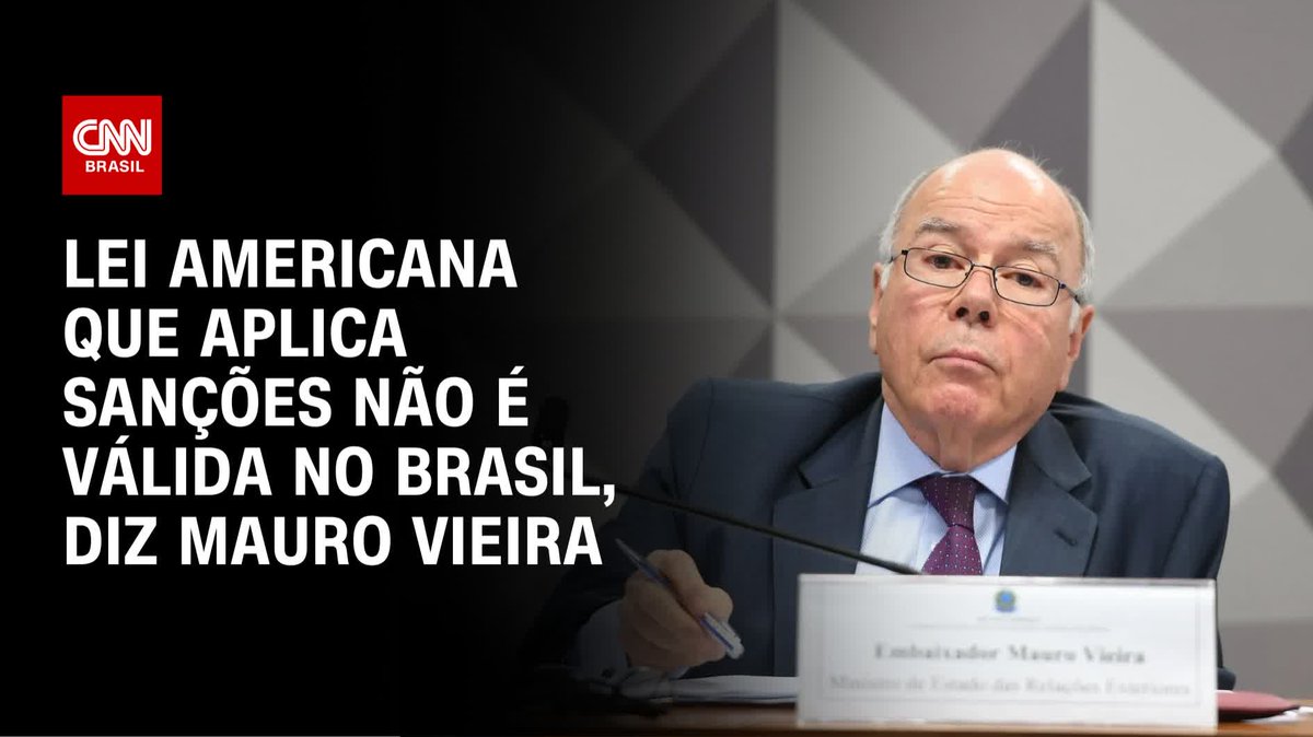 Vieira diz que lei de sanção dos EUA não vale no Brasil; assista #CNNBrasil360