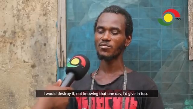 ‘Wonnim Red’: With his sister recounting how she can't have a relationship with him due to his behaviour, Emmanuel, a father of three, explains how "Red," a banned opioid, has ruined his life. Watch full documentary via #TV3GH