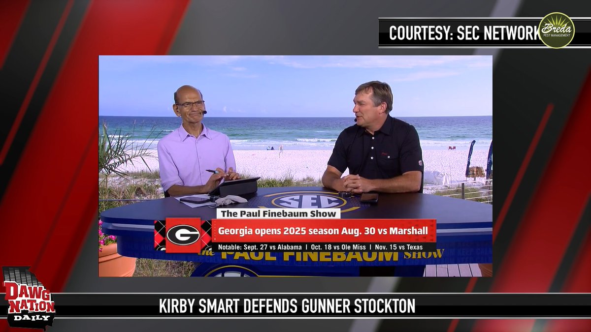 If you’re out on Georgia now… don’t try to come back when the wins start stacking up. Kirby’s cracking jokes. Confidence is high. Let’s ride. Brandon Adams reacts to Kirby Smart’s recent Finebaum appearance #DawgNationDaily
