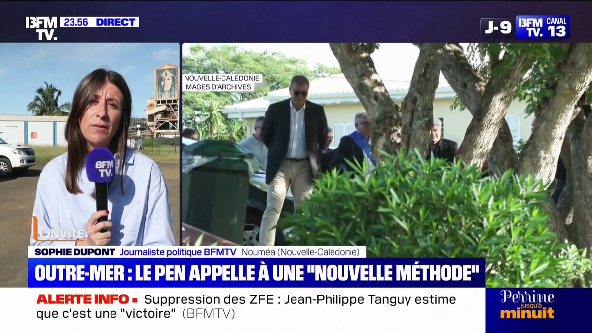 Un an après les émeutes, Marine Le Pen est en déplacement en Nouvelle-Calédonie pour promouvoir "une nouvelle méthode"