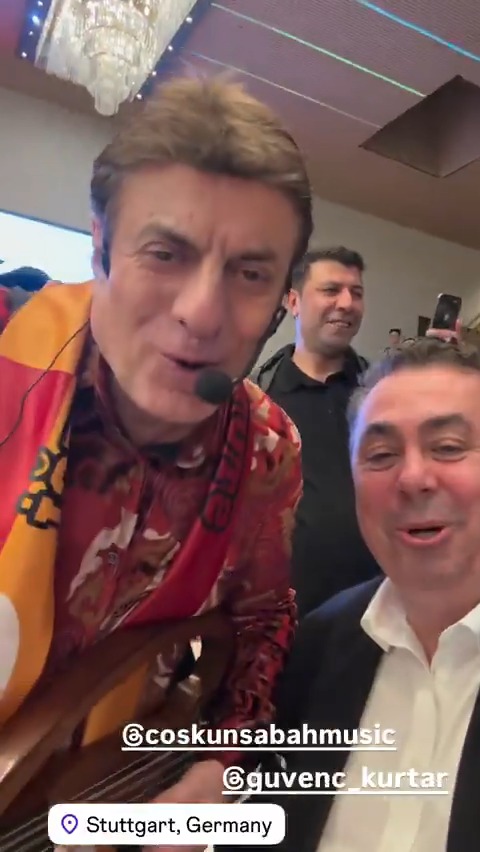 Coşkun Sabah, Stuttgart Galatasaraylılar Derneği'nde sahne aldı.