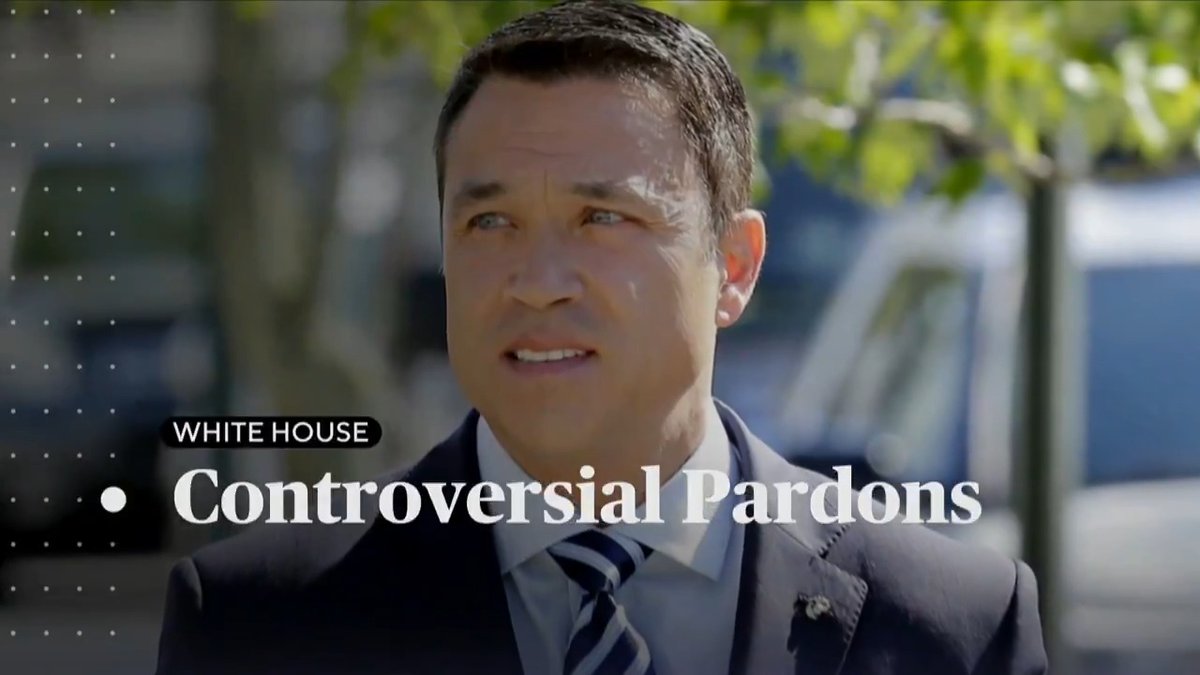 President Trump has signed off on a full pardon for former Rep. Michael Grimm of New York, who was convicted in 2014 of tax fraud. The president also said he will "take a look at" pardoning defendants in the Gretchen Whitmer kidnapping plot.