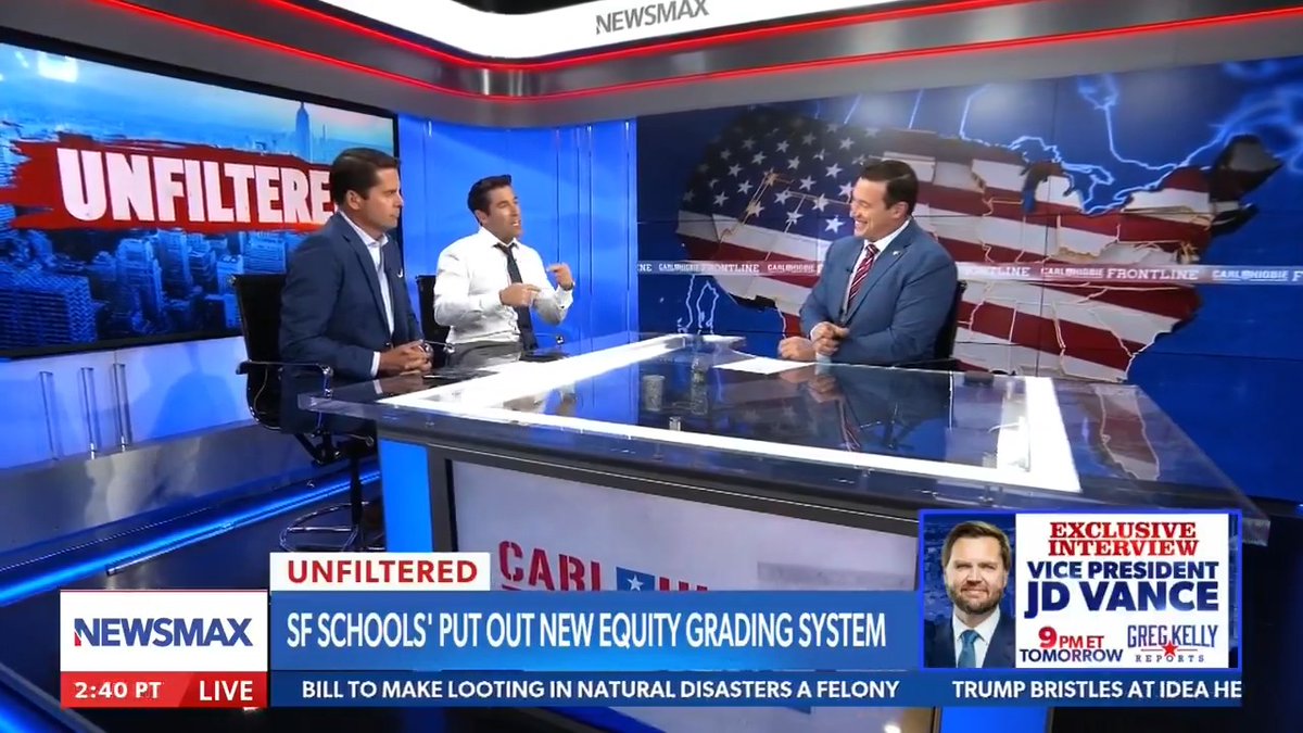 "No amount of attempts will ever persuade them that they're idiots and that they're wrong." Rob Schmitt and Rob Finnerty sounded off on the city of San Franscisco cancelling grades for students on Wednesday's "Carl Higbie FRONTLINE." Rob Schmitt Rob Finnerty Carl Higbie