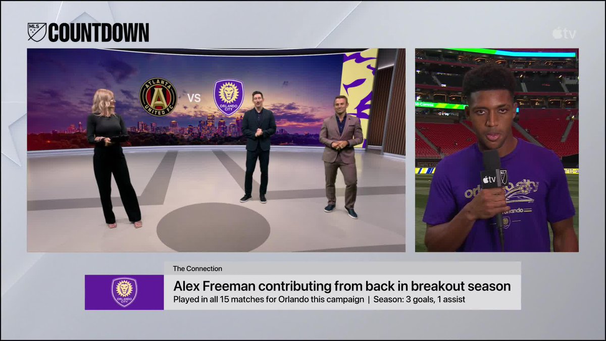"Wide receiver I got [my dad Antonio]." 😂 The MLS on Air crew talks with Orlando City SC's Alex Freeman who just received his first call-up to the #USMNT. 🇺🇸