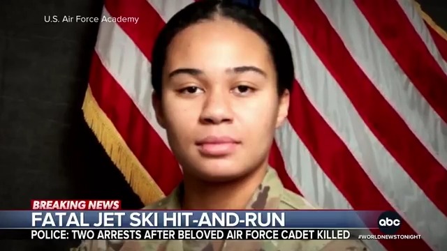 Two people are facing charges after a hit-and-run jet ski crash in Texas over Memorial Day weekend that killed a beloved U.S. Air Force Academy cadet while kayaking on Grapevine Lake, authorities say. @ABCMireya has details.
