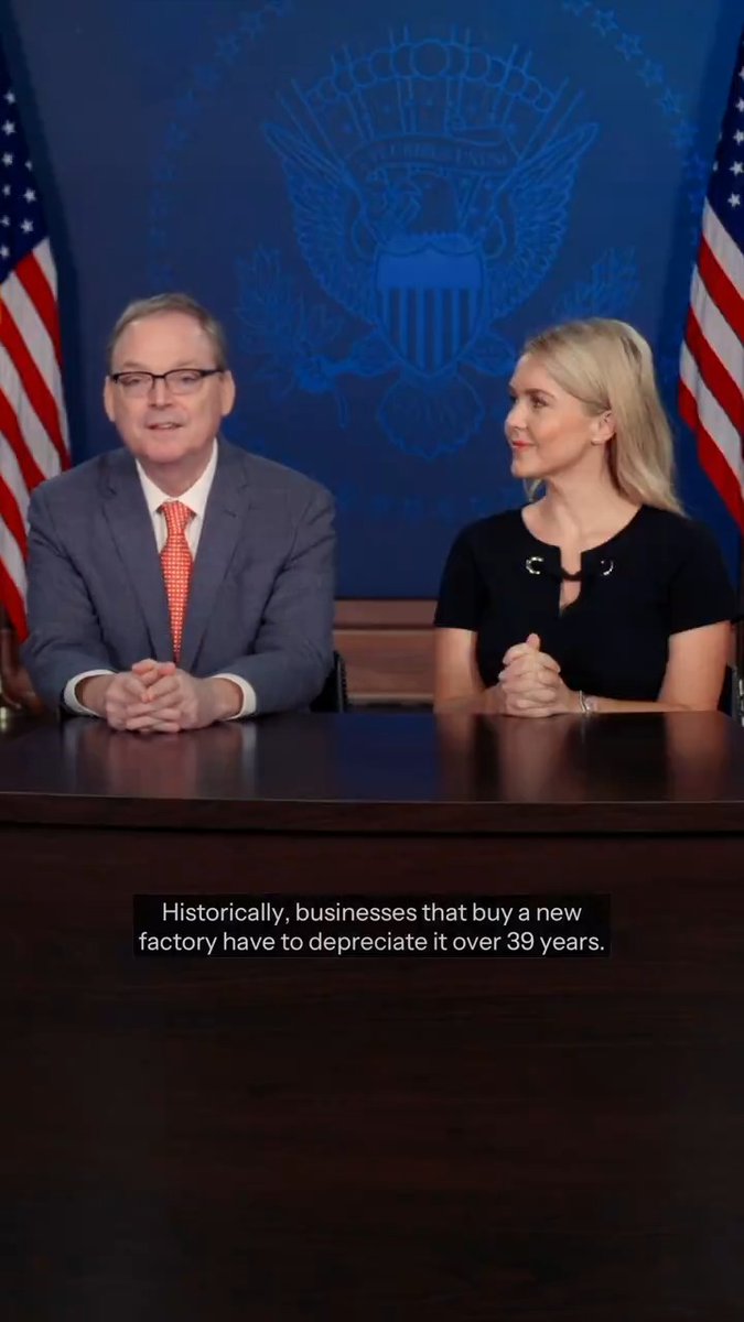📊 NEC’s Kevin Hassett brought the calculators 🇺🇸 Karoline Leavitt brought the plain English Inside the One Big Beautiful Bill: ✅ No Tax on Overtime ✅ Slashing Taxes on Social Security ✅ No Interest Tax on American Cars ✅ Universal 401(k) from Birth ✅ Build a Factory, Write It Off