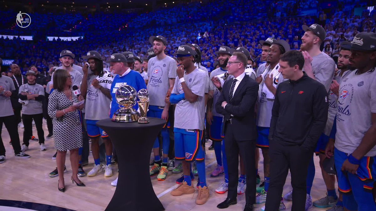 That Conference Champs feelin' for the OKC THUNDER ⚡️👏