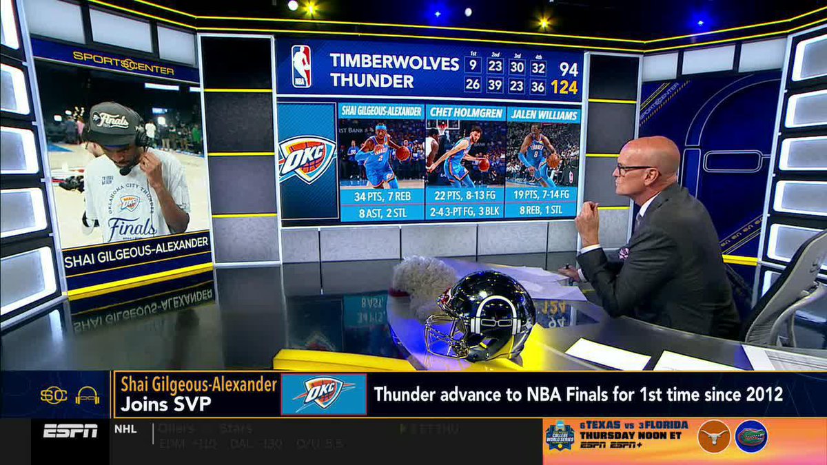 "Bro, go away bro!" 😂 JDub couldn't help himself during SGA's interview with Scott Van Pelt 😅