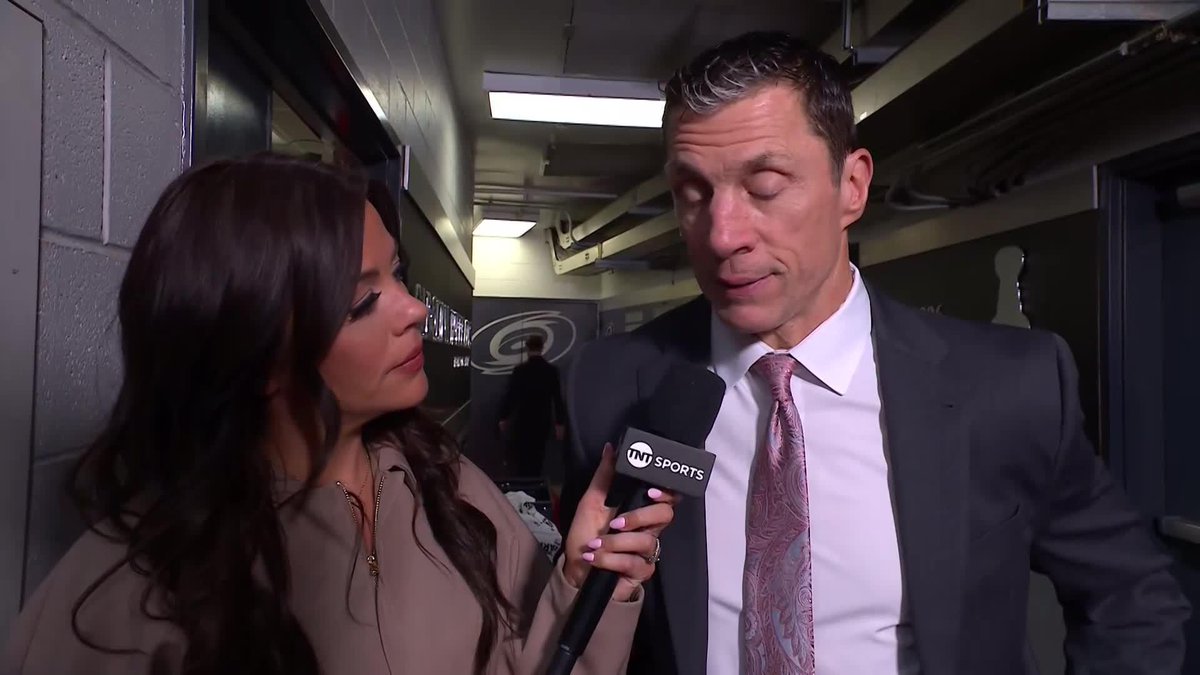 Rod Brind'Amour tells Jackie Redmond that the Hurricanes focus going forward is meeting the standard that Florida has now set in the East